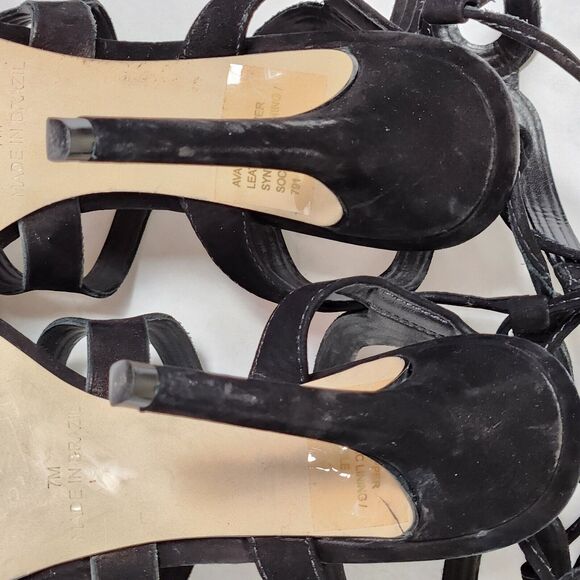 Steve Madden 'Ava' Sandal, Black Suede, Womens Size 7 M - Picture 11 of 15